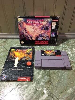 Skyblazer (nintendo Entertainment System,  1993) Complete Rare