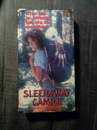 Sleepaway Camp 2 Unhappy Campers Vhs Nelson Entertainment Rare 80s Horror Slashe