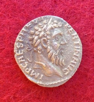 Pertinax Ar Denarius,  Very Rare Rome,  Issued 193