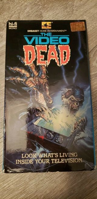 The Video Dead Vhs - Rare Embassy Video Low Budget Zombie Movie