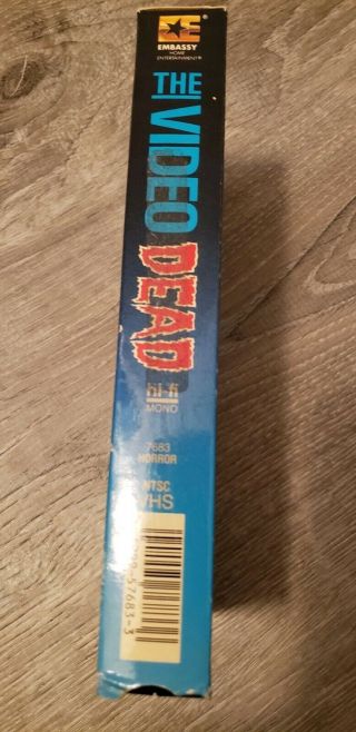 The Video Dead VHS - Rare Embassy Video Low Budget Zombie Movie 2