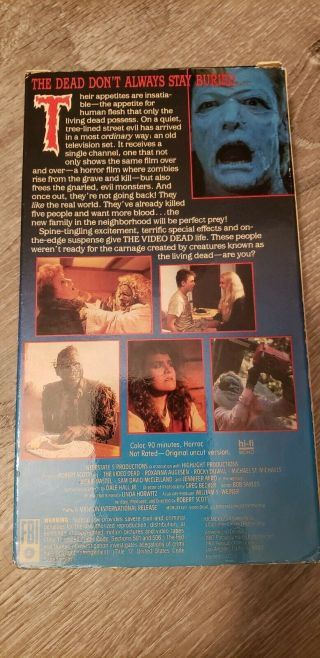 The Video Dead VHS - Rare Embassy Video Low Budget Zombie Movie 3