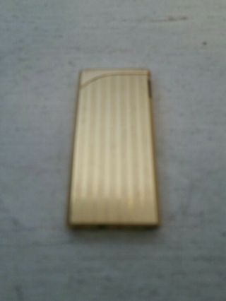 Vintage Gold Tone Colibri Butane Lighter Made In Japan Art Deco Rare