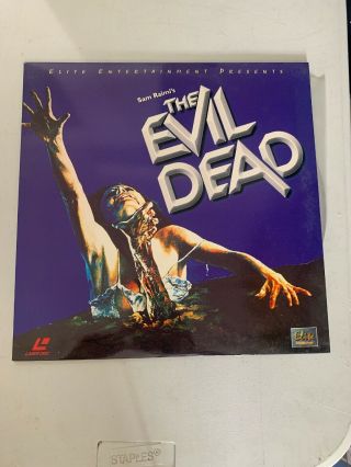 1998 Elite Entertainment The Evil Dead Laserdisc Sam Raimi Rare Horror Zombie