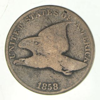 Crisp - 1858 - Flying Eagle United States Cent - Rare 021