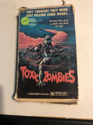 Toxic Zombies Vhs Videatrics Oop Rare