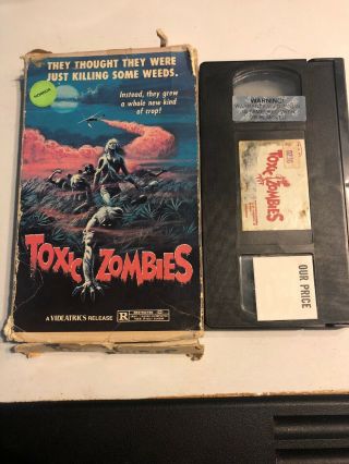Toxic Zombies VHS Videatrics OOP Rare 2