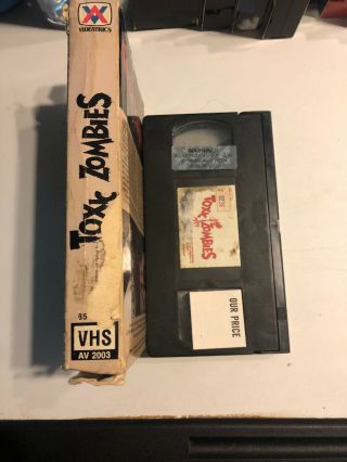 Toxic Zombies VHS Videatrics OOP Rare 7