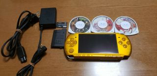 Very Rare Sony Psp 3000 Bright Yellow Handheld System