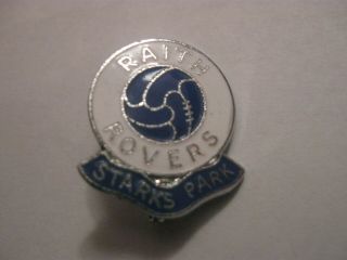 Rare Old Raith Rovers Football Club Enamel Brooch Pin Badge By Rev Gomm