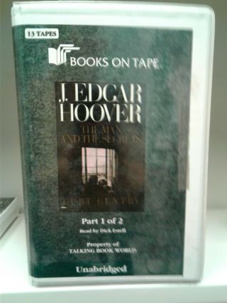 J Edgar Hoover: The Man And The Secrets " Rare " Book On Tapes.  Unabridged