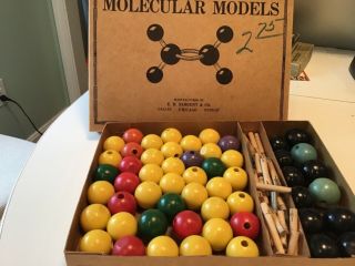 Rare Boxed Vintage Sargent Molecular Models Kit