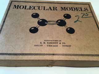 Rare Boxed Vintage Sargent Molecular Models kit 4