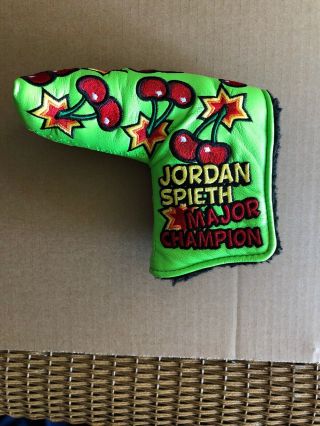 Jordan Spieth Scotty Cameron 2015 Major Champ Cherry Bomb Headcover Rare 1/1015