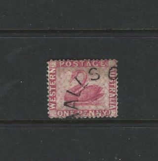 Wa Western Australia Postmark Halls Creek Type Ob Dg13 Very Rare 1880s 1d Pink