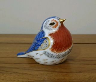 Rare Royal Crown Derby Anniversary Robin Paperweight - 1st Quality -