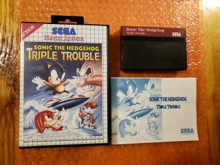 Sonic The Hedgehog Triple Trouble (sega Master System) Game Gear Mod/hack Rare