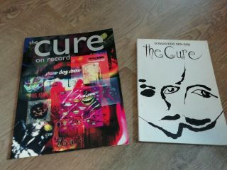 Two Rare The Cure Books Songwords Lyrics And On The Record Discography Vinyl Cd