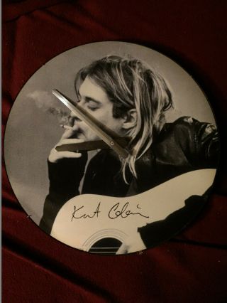 Ultra Rare Kurt Cobain Clock Official Nirvana