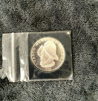 Panama - Rare Silver Proof 1 Balboa Coin 1976 Year