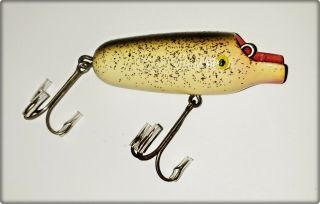 Rare Transitional Pflueger Frisky Lure In Uncatalogued Silver Flitters