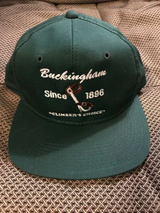 Buckingham Climbing Baseball Hat “climber’s Choice” Since 1896 Dark Green Rare