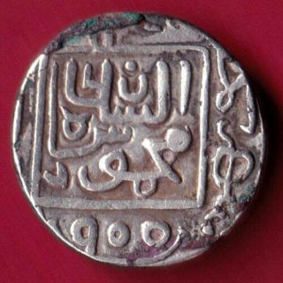 Gujarat Sultan - Mahmud I - Half Tanka - Rare Silver Coin N12