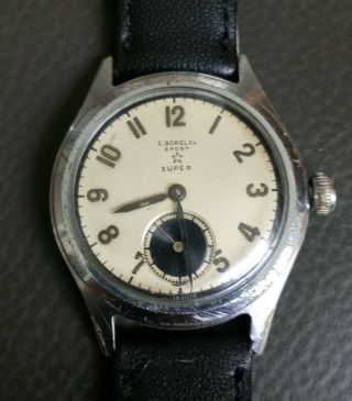 Rare Model E Borel 15 Jewel Sport Watch