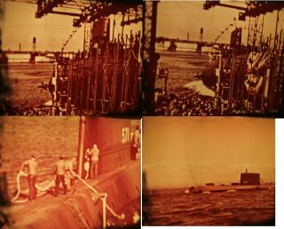 RARE 16MM FILM US NUCLEAR NAVY USS NAUTILUS USS ENTERPRISE CIRCA 1950 ' S 3