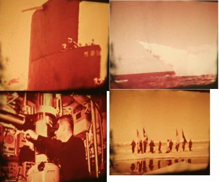 RARE 16MM FILM US NUCLEAR NAVY USS NAUTILUS USS ENTERPRISE CIRCA 1950 ' S 5