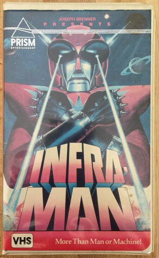 Infra Man 1976 Prism Entertainment Vhs Rare Tape In Clamshell Case