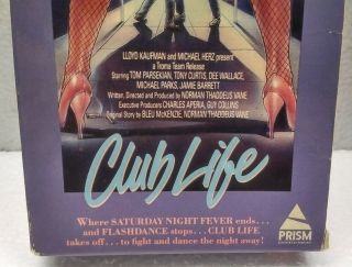 Club Life by Prism Entertainment Action Thriller Movie on VHS Video Tape RARE 3