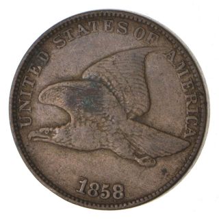 Crisp - 1858 - Flying Eagle United States Cent - Rare 517