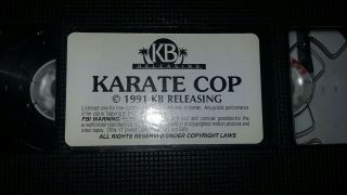 Karate Cops aka Hawkeye Rare VHS tape Action,  Kung Fu,  Horror Movie George Chung 4