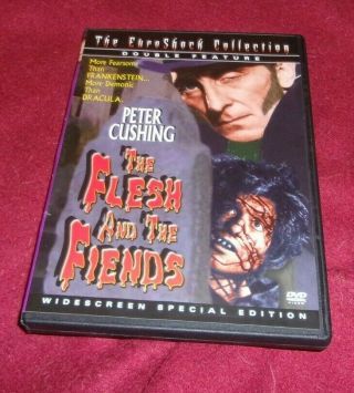 The Flesh And The Fiends Rare Oop Dvd Peter Cushing,  Uk And Continental Versions