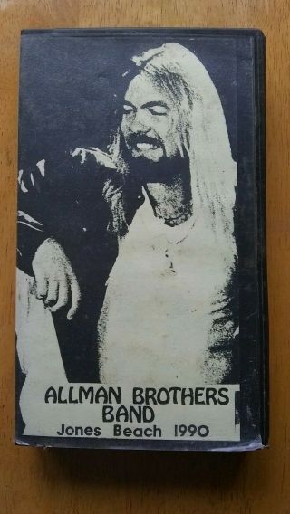 Vtg Allman Bros Rare 1990 Live Concert Vhs Cassette Tape Jones Beach My 8/31/90