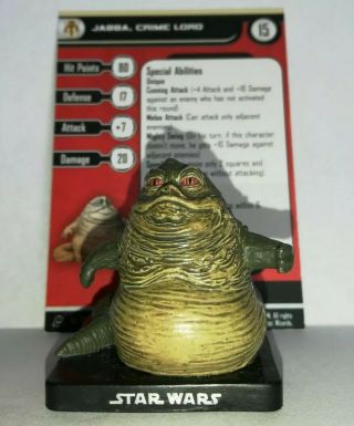 Star Wars Miniatures Jabba,  Crime Lord 46/60 Very Rare Alliance An Empire