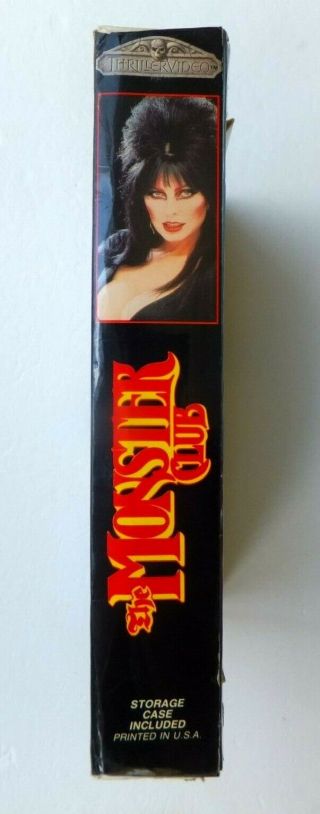 RARE Vtg ELVIRA Signed Mistress Thriller Video Monster Club VHS Big Box Only 5