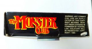 RARE Vtg ELVIRA Signed Mistress Thriller Video Monster Club VHS Big Box Only 6