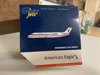Gemini Jets 1:400 American Eagle Bombardier Crj 200 Gj1272 Reg N866as Rare