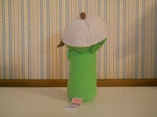 Rare Veggie Tales Junior Asperagus plush stuffed w Bunny hat Fisher Price 2000 3