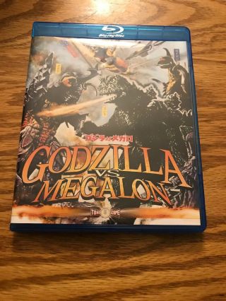 Godzilla Vs.  Megalon Rare Oop Blu - Ray Disc 2014) Toho Scope 1973