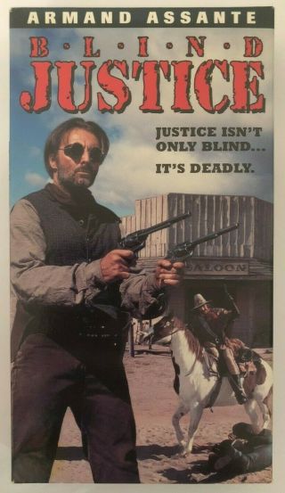 Blind Justice Rare & Oop Action Western Movie Hbo Home Video Vhs