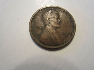 1909 - S Lincoln Penny 1c Cent Rare Mid Grade Key Date Coin