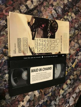 MAID IN CHAINS SEXY SLEAZE BIG BOX SLIP RARE OOP VHS 2