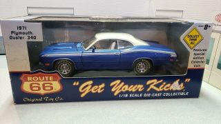RARE 1971 Plymouth Duster BLUE 1:18 Ertl Read 8