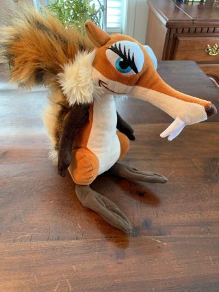 Ice Age Dawn Of The Dinosaurs Scratte 11” Plush Sabre Tooth Squirrel Female Rare