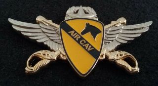 Rare 1st Cavalry Division First Team Hood Air Cav Army Csm Cmdr Challenge Coin