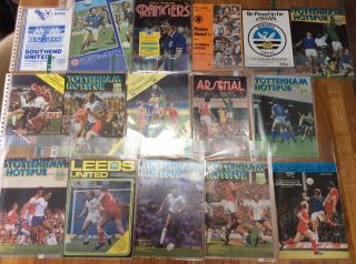 63 Spurs Progs From 80/81 Incl Rare Pre Season Friendlies And Fa Cup Semi Final