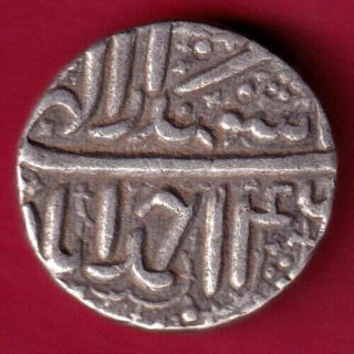 Mughals - Mohd.  Akbar - One Rupee - Rare Silver Coin F6